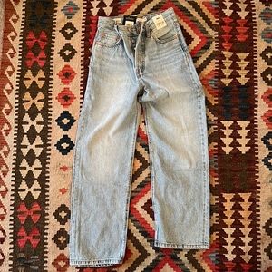 Ribcage Straight Ankle Women's Jeans Bernal Middle Road 25w x 27l NWT